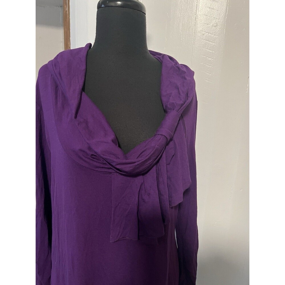New York & Company Sweater Women's XL Long Sleeve Round Neck Purple Casual - Picture 7 of 10